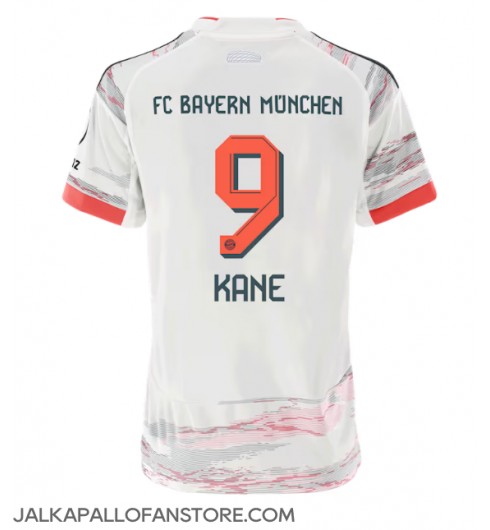 Bayern Munich Harry Kane #9 Vieraspaita Naisten 2025-26 Lyhythihainen Bayern Munich Harry Kane #9 Vieraspaita Naisten 2025-26 Lyhythihainen